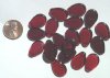 20 18mm Flat Drop Transparent Garnet